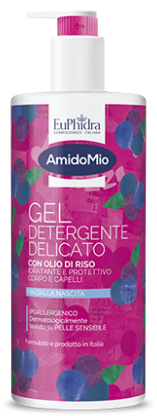 AMIDOMIO GEL DETERGENTE DELICATO CORPO E CAPELLI FIN DALLA NASCITA  750 ML - Speedyfarma.it