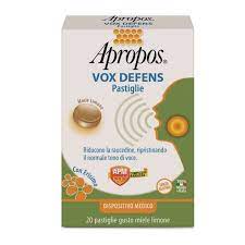 APROPOS VOX DEFENS PRO MIELE LIMONE 20 PASTIGLIE - Speedyfarma.it