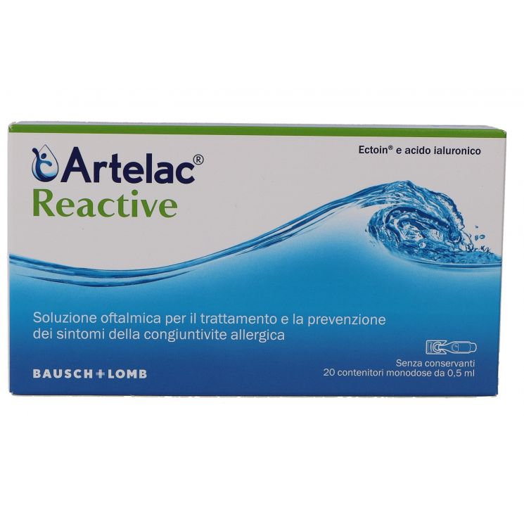 ARTELAC REACTIVE SOLUZIONE OFTALMICA MONODOSE 20 UNITA' DA 0,5 ML - Speedyfarma.it