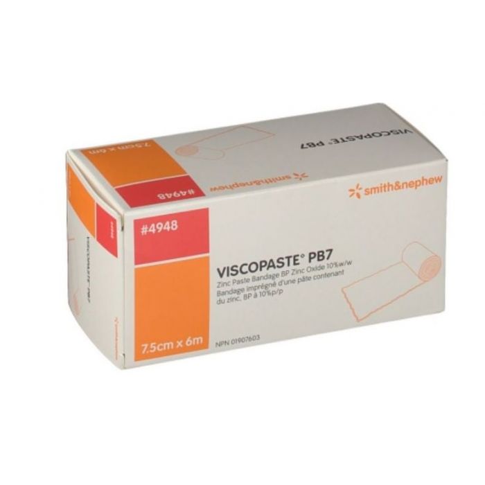 BENDA ALL'OSSIDO DI ZINCO PER IL TRATTAMENTO DELLE ULCERE VARICOSE DI TIPO SECCO E DELLE DERMATITI CRONICHE VISCOPASTE PB7 600X7,5CM - Speedyfarma.it