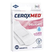 CEROTTI DELICATI CEROXMED CON GARZA DISINFETTANTE IPOALLERGENICI PER PELLI SENSIBILI ASSORTITI 20 PEZZI - Speedyfarma.it