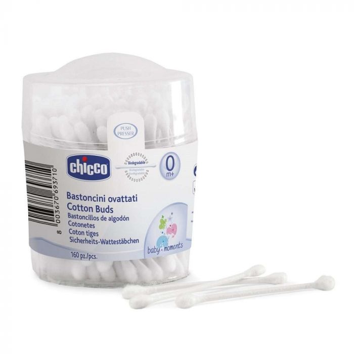 CHICCO BASTONCINI COTONATI 160 PEZZI - Speedyfarma.it