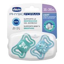 CHICCO SUCCHIETTO LIGHT AZZURRO SILICONE 16-36M 2 PEZZI - Speedyfarma.it