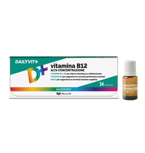 MASSIGEN VITAMINA B12 ALTA CONCENTRAZIONE 14 FLACONCINI - Speedyfarma.it