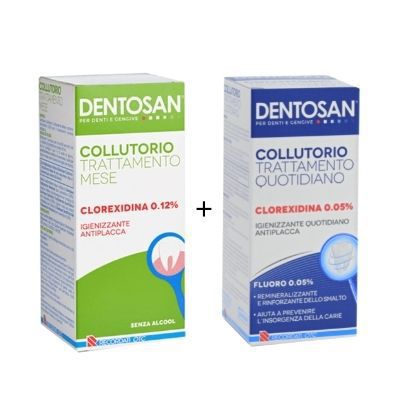 DENTOSAN COLLUTORIO BIPACK 0,12% MESE 200 ML + 0,05% QUOTIDIANO 200 ML - Speedyfarma.it