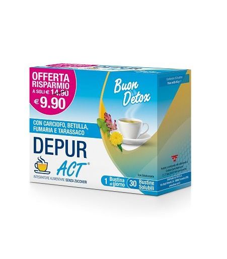 DEPUR ACT 30 BUSTINE SOLUBILI SENZA ZUCCHERI - Speedyfarma.it
