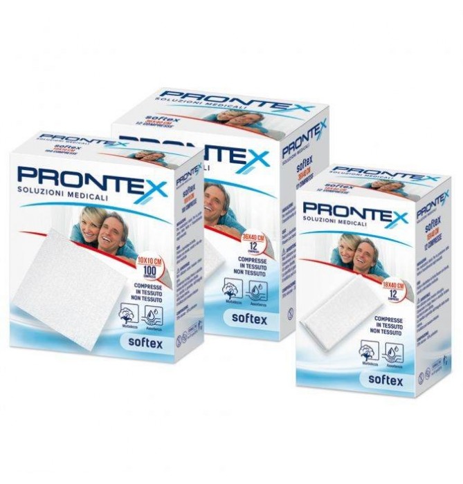 GARZA IN TESSUTO NON TESSUTO PRONTEX SOFT 36X40CM 12 PEZZI - Speedyfarma.it