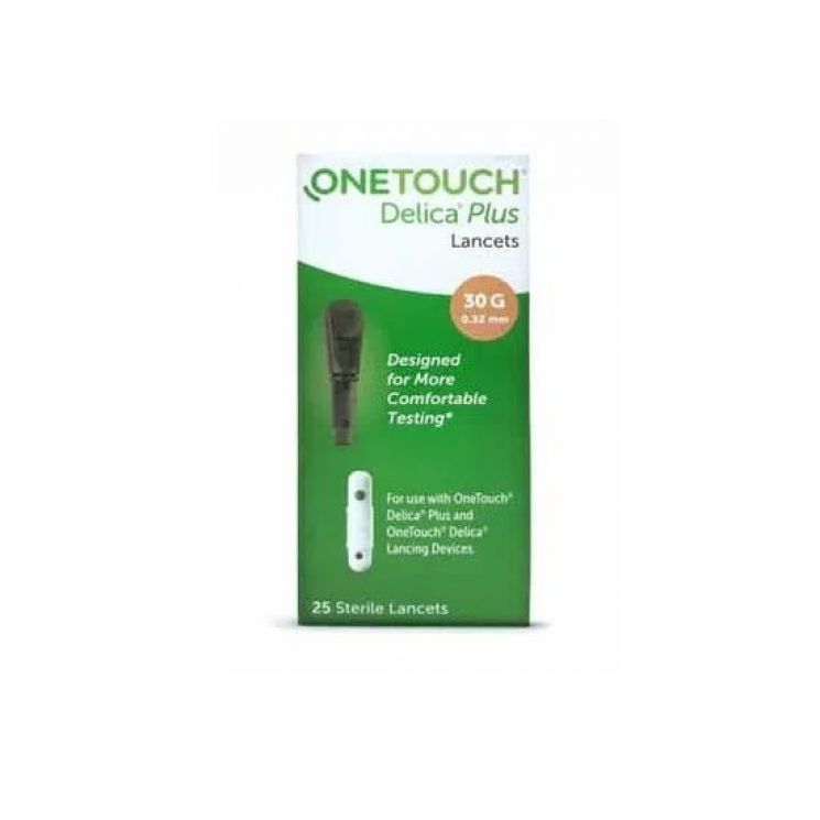 LANCETTE PUNGIDITO ONETOUCH DELICA PLUS 25 PEZZI - Speedyfarma.it