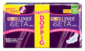 LINES SETA ULTRA ASSORBENTI LUNGO VP DWCT 18 PEZZI - Speedyfarma.it