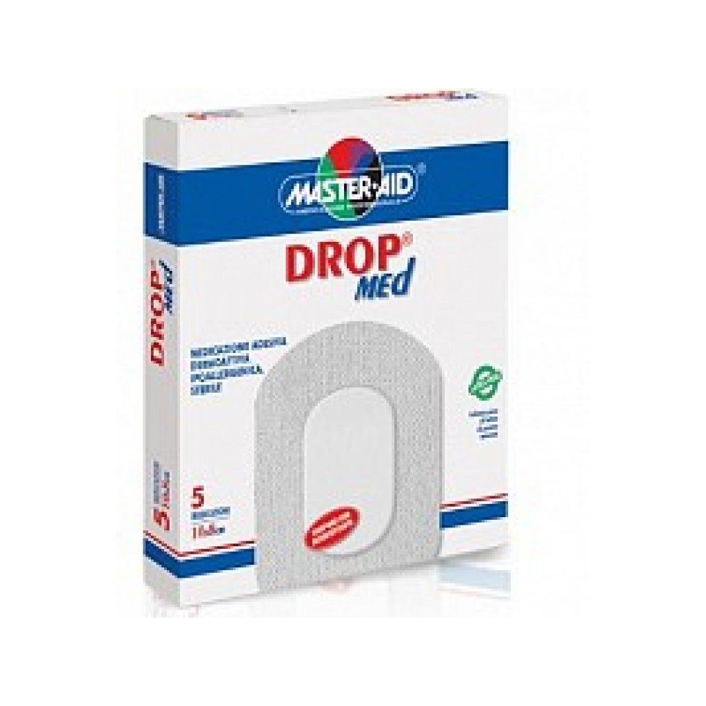 MEDICAZIONE COMPRESSA AUTOADESIVA DERMOATTIVA IPOALLERGENICA AERATA MASTER-AID DROP MED 10X8 5 PEZZI - Speedyfarma.it