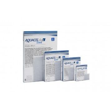 MEDICAZIONE IN HYDROFIBER E IONI ARGENTO INTESSUTA IN LYOCELL AQUACEL AG + EXTRA 15X15CM 5 PEZZI - Speedyfarma.it