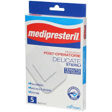 MEDICAZIONE MEDIPRESTERIL POST OPERATORIA DELICATA STERILE 8X10 5 PEZZI - Speedyfarma.it