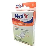 MEDS CEROTTO STRIPS POLIURETANO IPOALLERGENICO GRANDE TRASPARENTE IMPERMEABILE 12 PEZZI - Speedyfarma.it