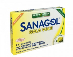 Phyto Garda Sanagol Gola Voce Senza Zucchero Limone  24 Caramelle - Speedyfarma.it