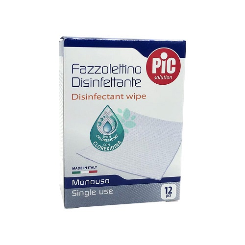 PIC SOLUTION FAZZOLETTINI DISINFETTANTI 12 PEZZI - Speedyfarma.it