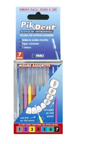 PIKDENT STUZZICOLINO 1 BUSTINA CON 7 MISURE ASSORTITE - Speedyfarma.it