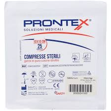 PRONTEX GARZA COMPRESSA 12/8 10X10CM 25 PEZZI - Speedyfarma.it