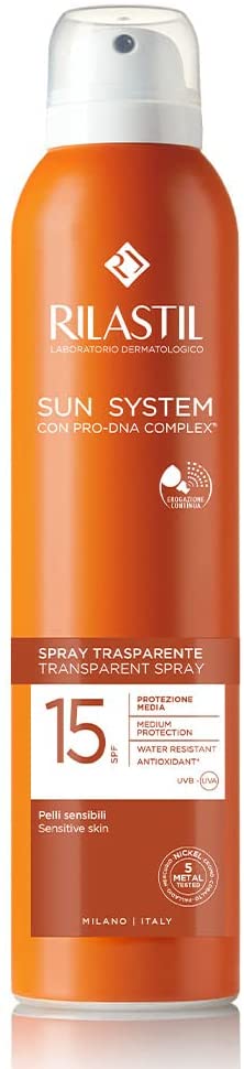 RILASTIL SUN SYSTEM TRANSPARENT SPRAY SPF15 200 ML - Speedyfarma.it