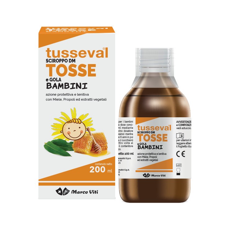 TUSSEVAL SCIROPPO TOSSE BAMBINI 200 ML - Speedyfarma.it