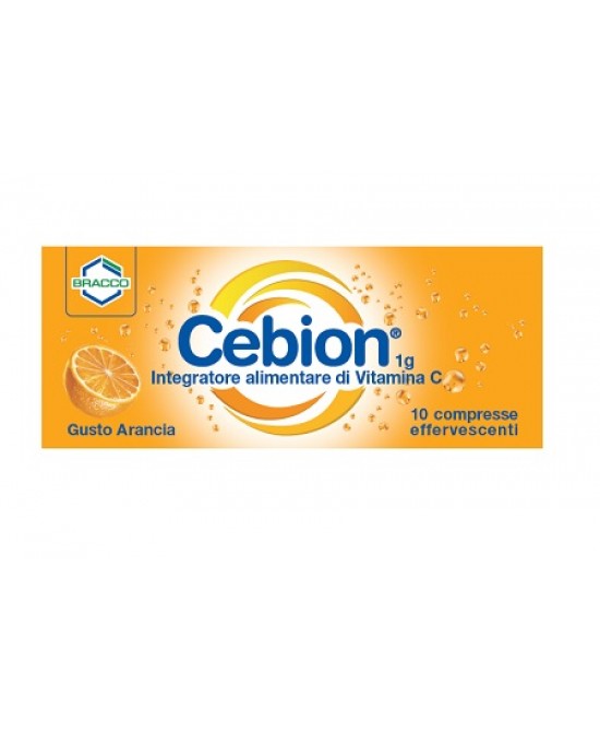 CEBION EFFERVESCENTI VITAMINA C ARANCIA 10 COMPRESSE - Speedyfarma.it