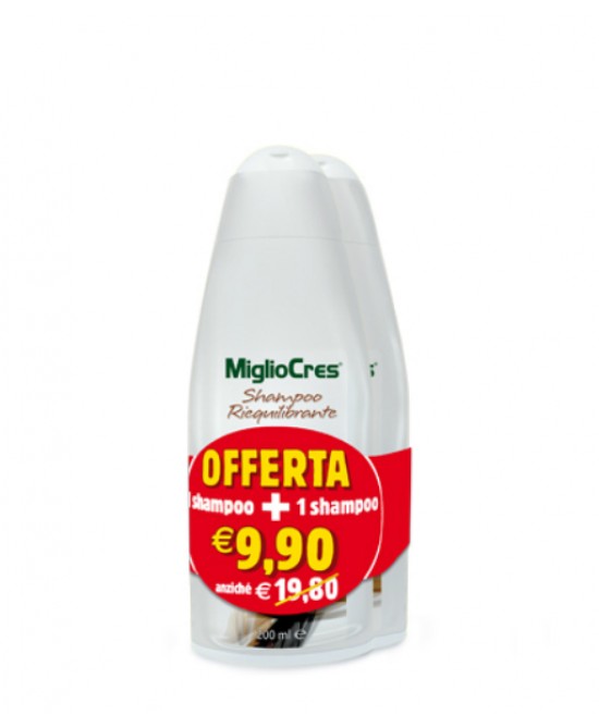 MIGLIOCRES SHAMPOO RIEQUILIBRANTE BIPACK 200 ML - Speedyfarma.it