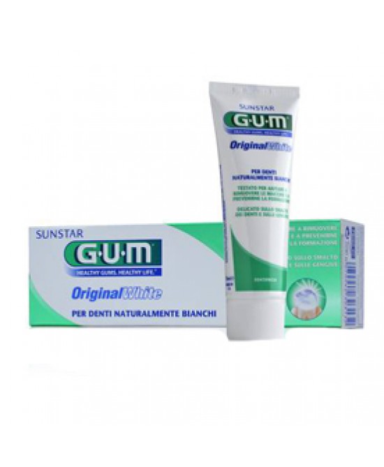 GUM ORIGINAL WHITE DENTIFRICIO 75 ML - Speedyfarma.it