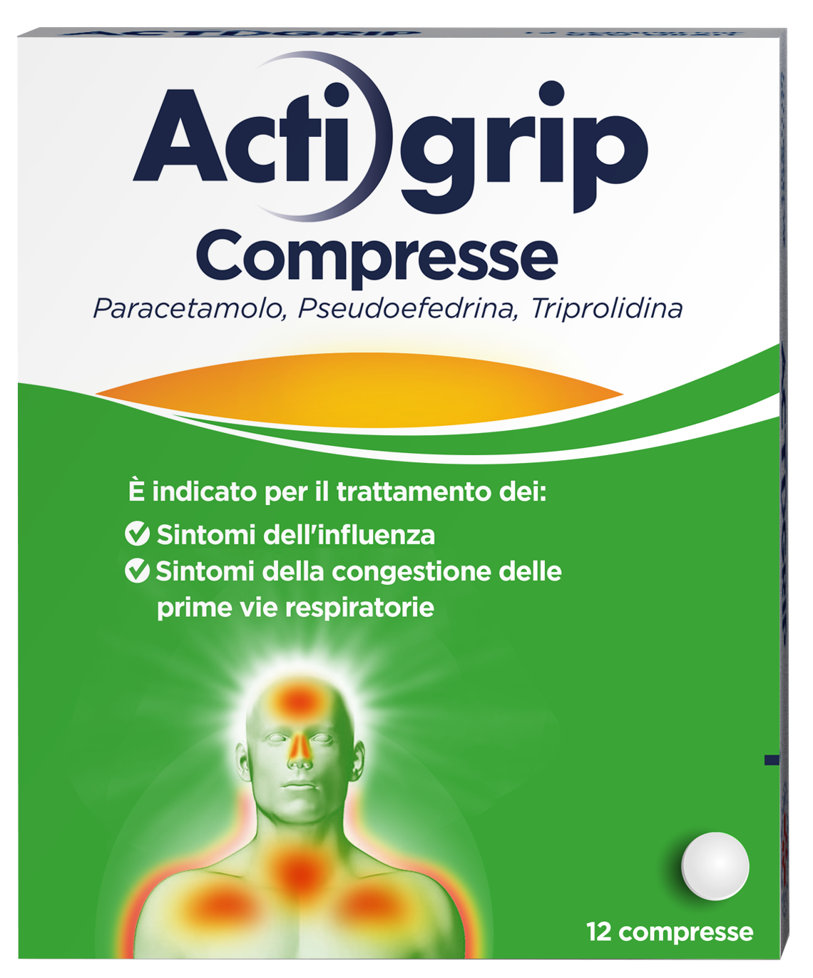 ACTIGRIP*12CPR 2,5+60+500MG - Speedyfarma.it