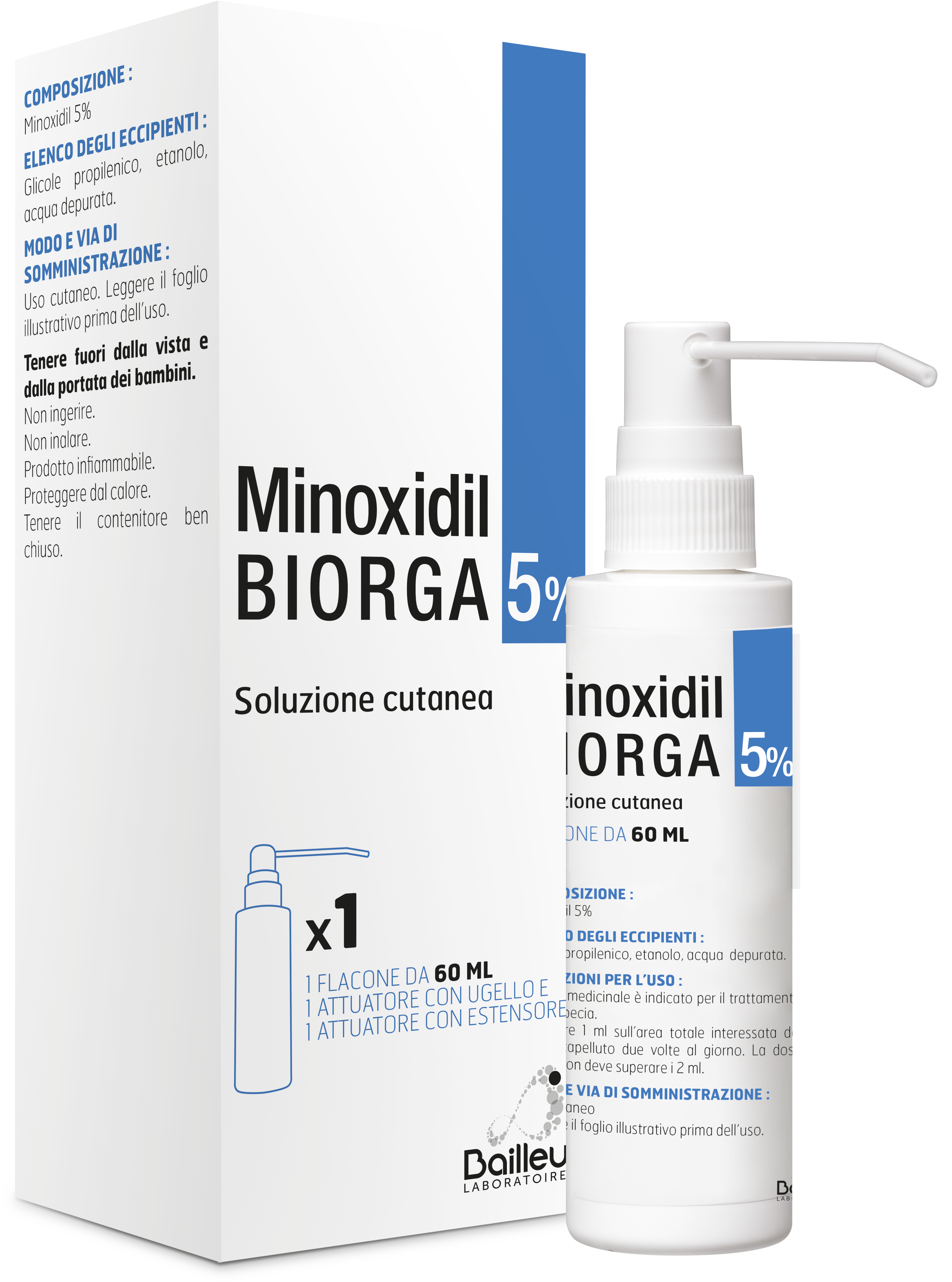 MINOXIDIL BIORGA*SOL CUT60ML5% - Speedyfarma.it