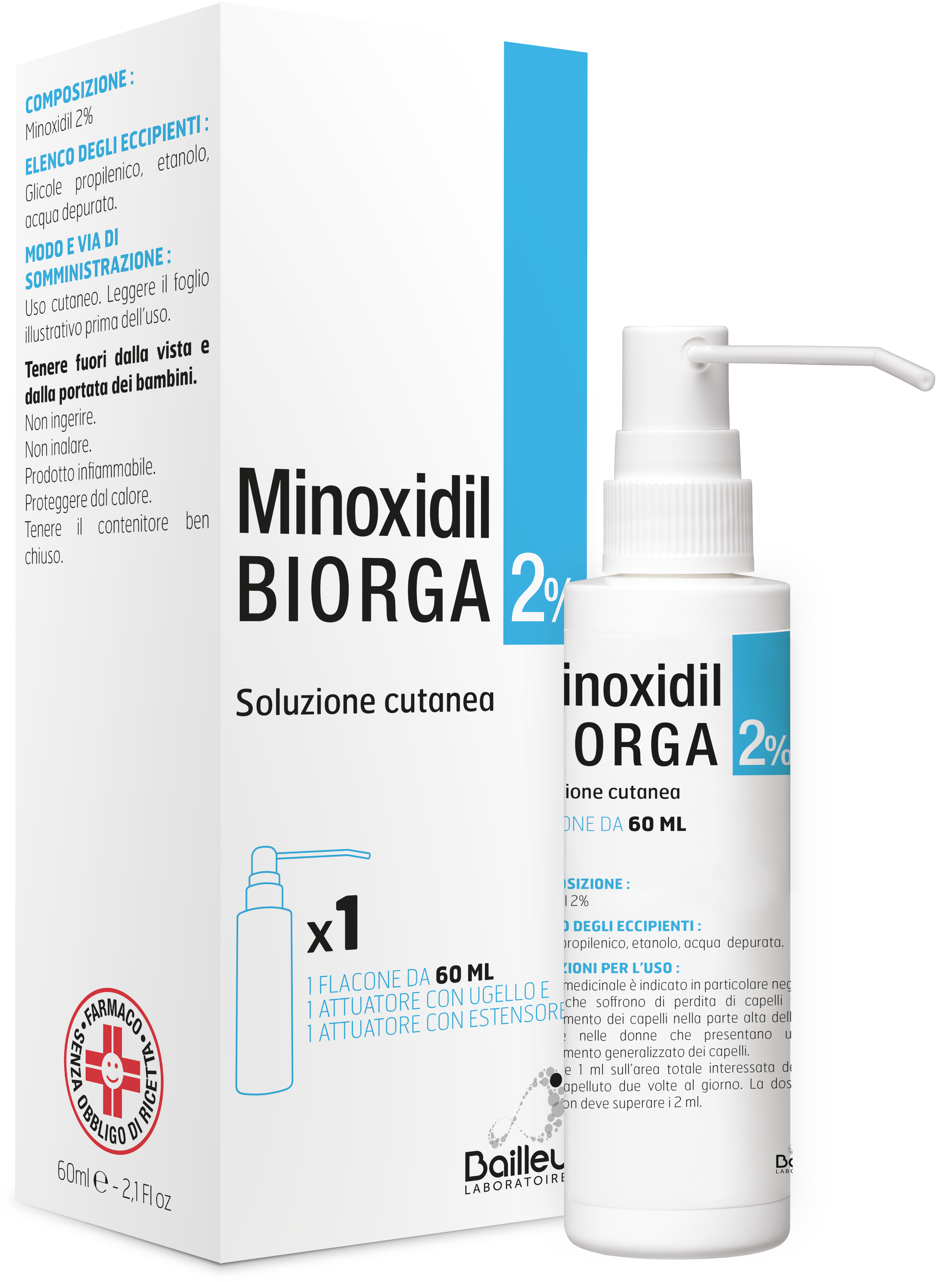 MINOXIDIL BIORGA*SOL CUT60ML2% - Speedyfarma.it