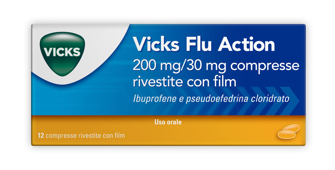 VICKS FLU ACTION*12CPR200+30MG - Speedyfarma.it