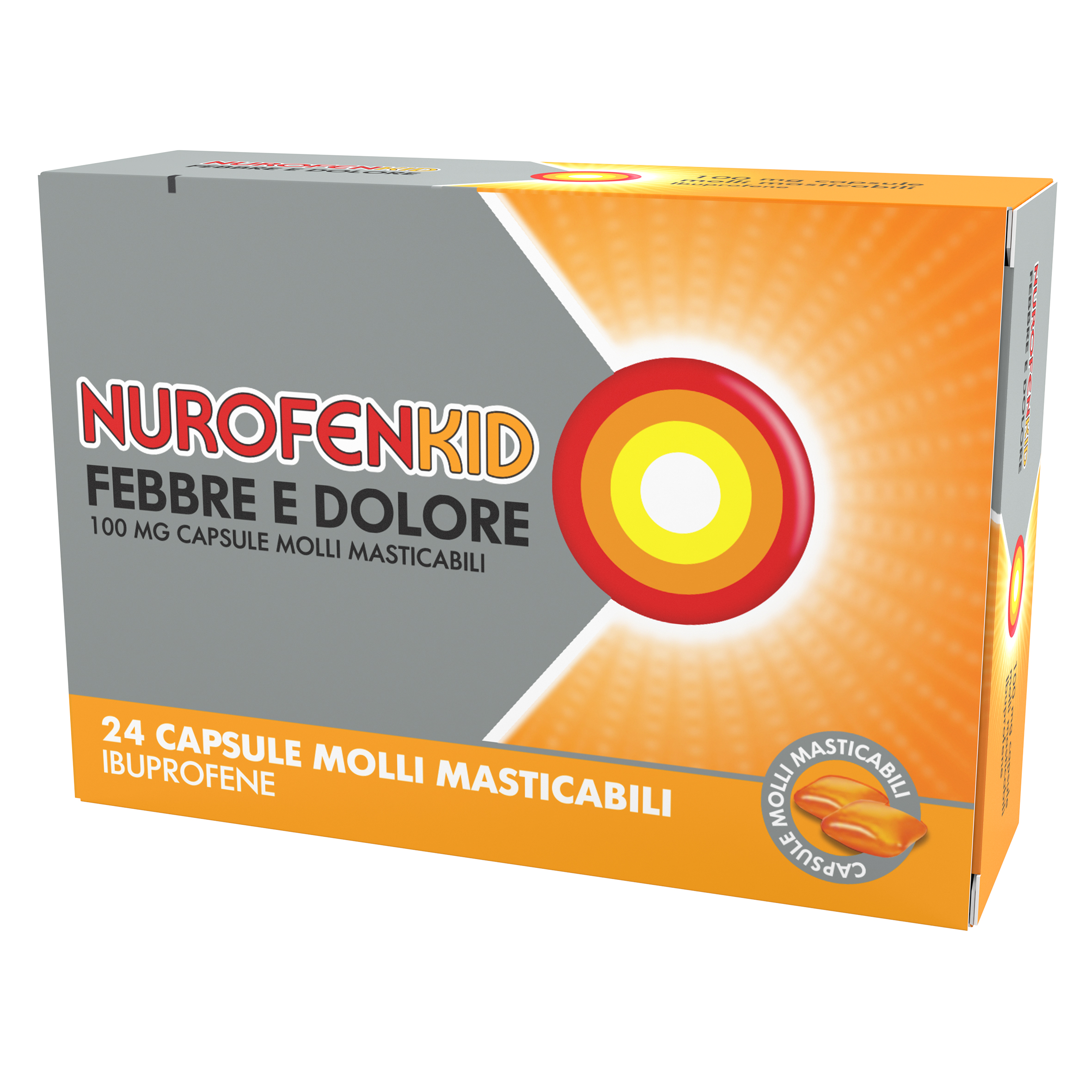 NUROFENKID FEBBRE D*24CPS100MG - Speedyfarma.it