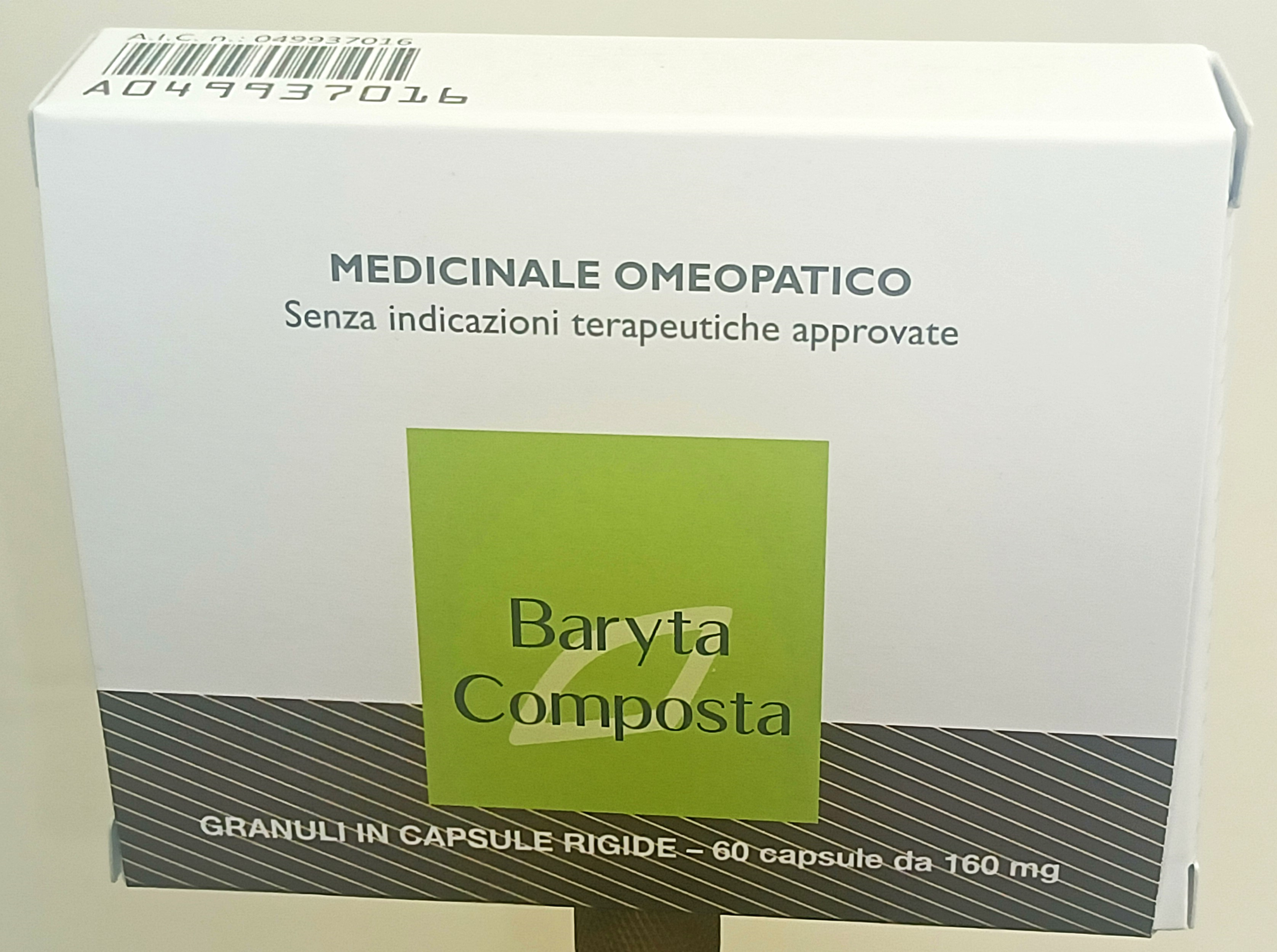 BARYTA COMPOSTA*60CPS 160MG - Speedyfarma.it