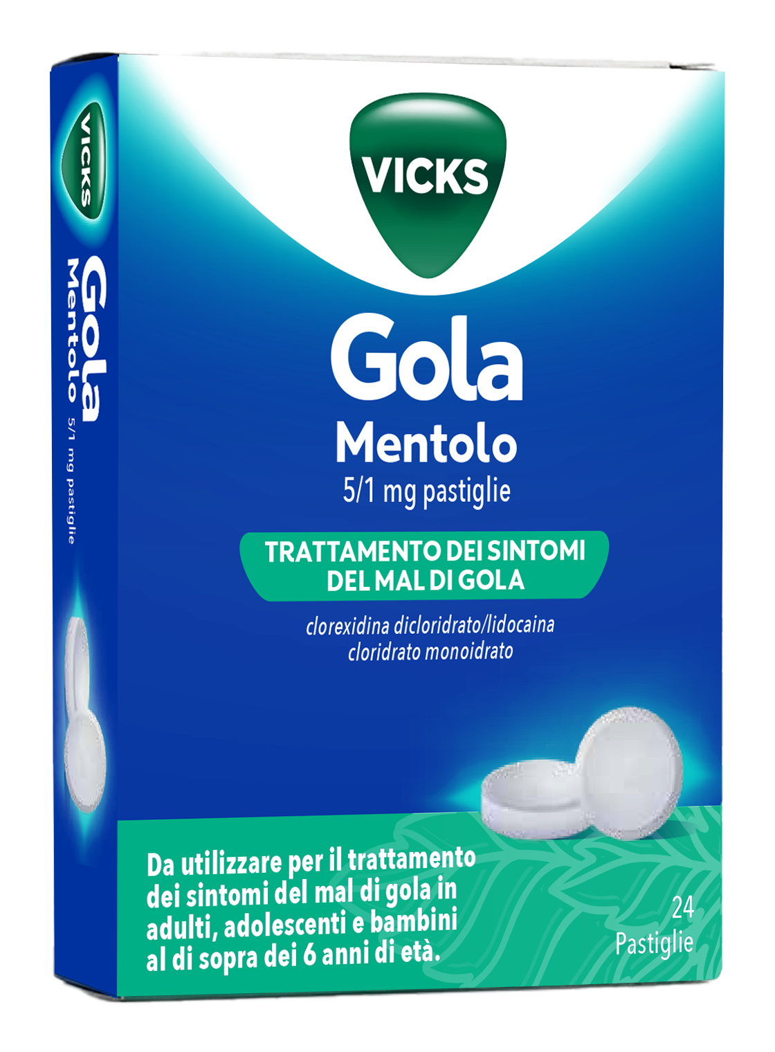 VICKS GOLA*24PAST 5+1MG MENTOL - Speedyfarma.it