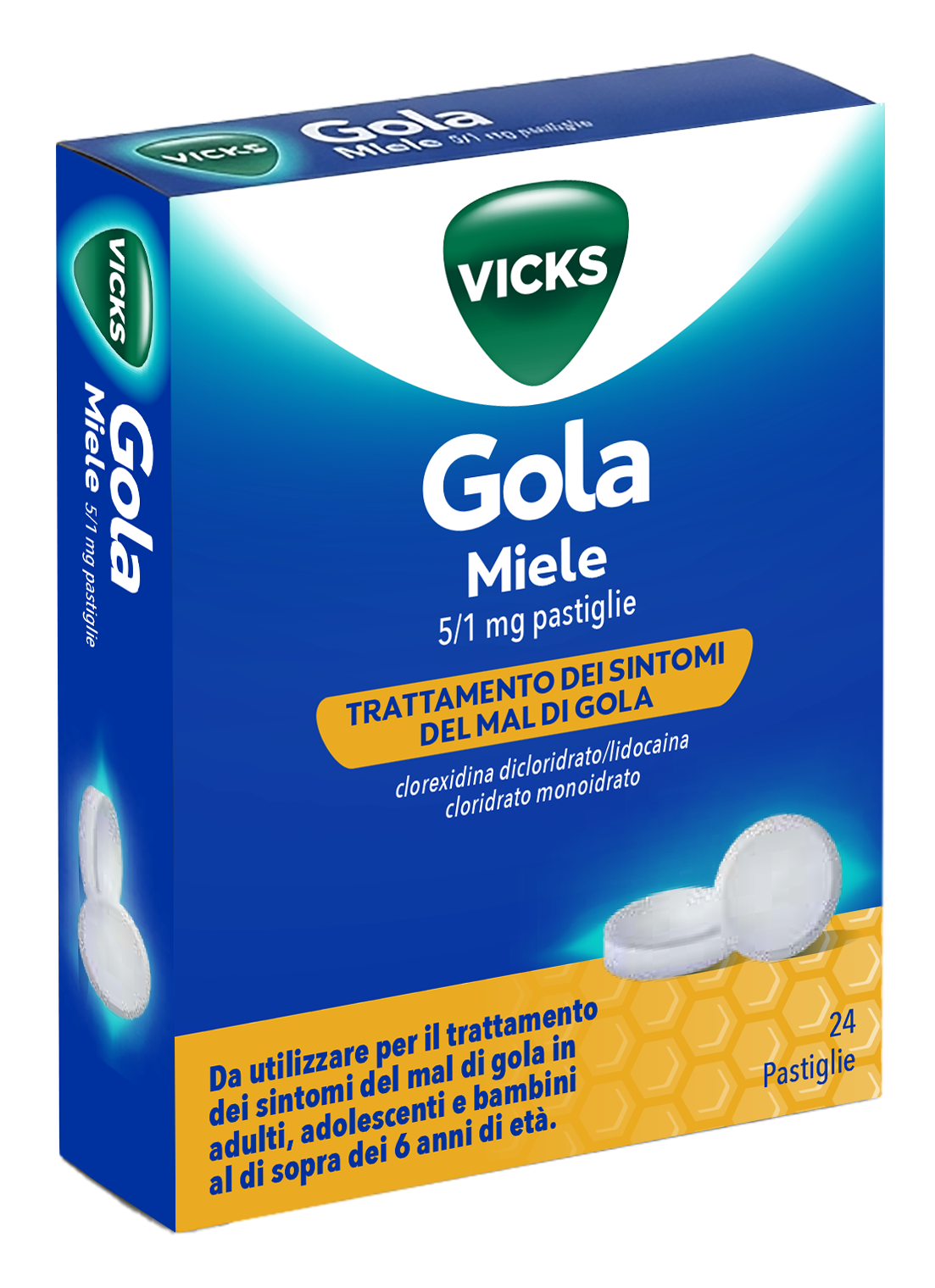 VICKS GOLA*24PAST 5+1MG MIELE - Speedyfarma.it