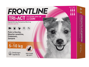 FRONTLINE TRI-ACT*6PIP 5-10KG - Speedyfarma.it