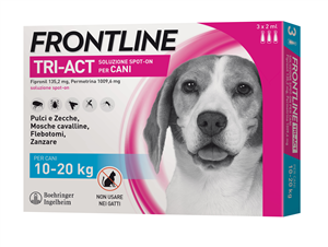 FRONTLINE TRI-ACT*3PIP 10-20KG - Speedyfarma.it