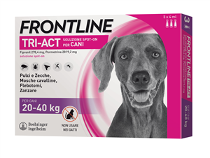 FRONTLINE TRI-ACT*3PIP 20-40KG - Speedyfarma.it