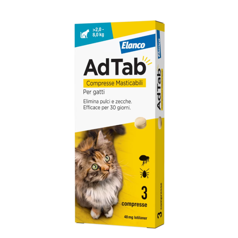 ADTAB*3CPR 48MG GATTI 2-8KG - Speedyfarma.it