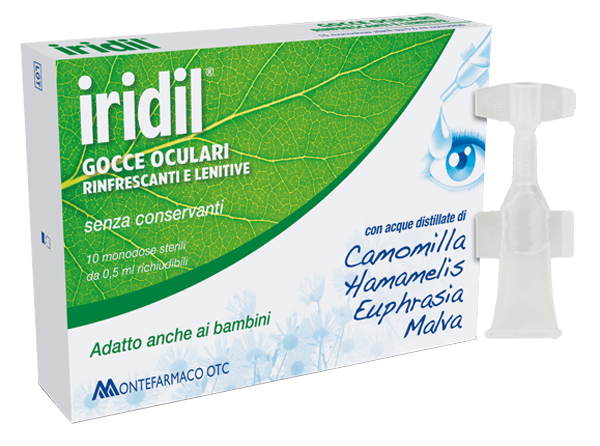GOCCE OCULARI IRIDIL 10 AMPOLLE MONODOSE RICHIUDIBILI 0,5 ML - Speedyfarma.it
