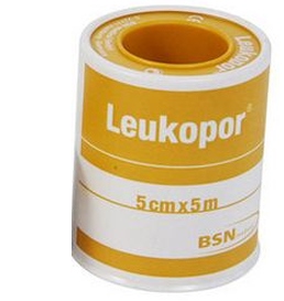 CEROTTO IN ROCCHETTO LEUKOPOR IPOALLERGENICO TESSUTO NON TESSUTO BIANCO 5X500 CM - Speedyfarma.it