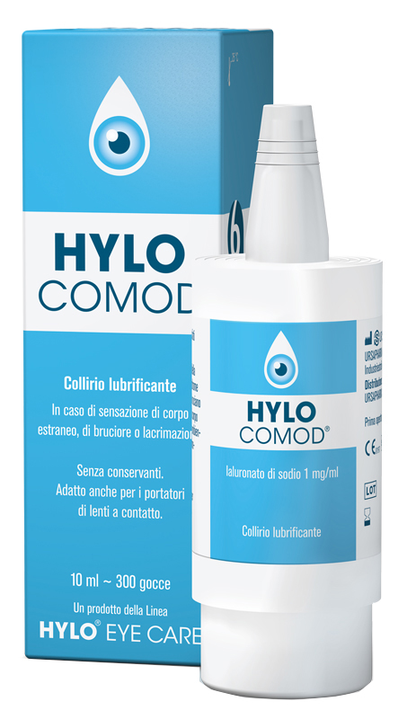 HYLO-COMOD GOCCE OCULARI IALURONATO DI SODIO 0,1%  FLACONCINO 10 ML - Speedyfarma.it