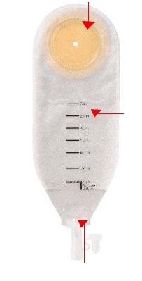 SACCA PER DRENAGGIO DELLE FERITE STERILE COLOPLAST CAPACITA' MIDI 300ML 10 PEZZI ARTICOLO 2215 - Speedyfarma.it