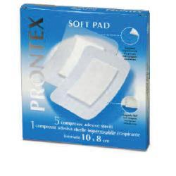 GARZA COMPRESSA PRONTEX SOFT PAD 10X8 CM 6 PEZZI (5 TNT + 1 IMPERMEABILE AQUA PAD) - Speedyfarma.it