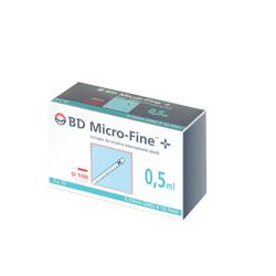 SIRINGA INSULINA BECTON DICKINSON 0,5 ML 100 UI AGO GAUGE 29 30 PEZZI - Speedyfarma.it
