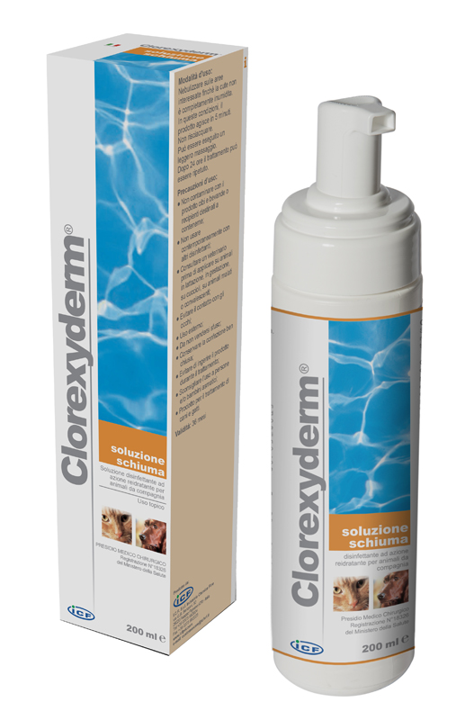CLOREXYDERM SOLUZIONE SCHIUMA 200 ML - Speedyfarma.it