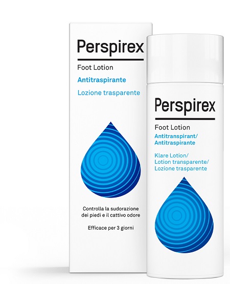 PERSPIREX FOOT LOTION ANTITRASPIRANTE LOZIONE TRASPARENTE SUDORAZIONE E CATTIVO ODORE PIEDI 100 ML - Speedyfarma.it