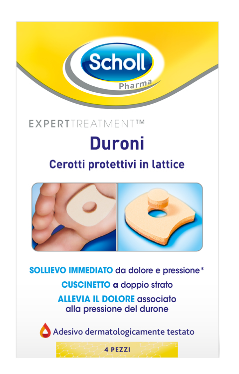 CEROTTO PROTETTIVO PER DURONI SCHOLL IN LATTICE 4 PEZZI - Speedyfarma.it