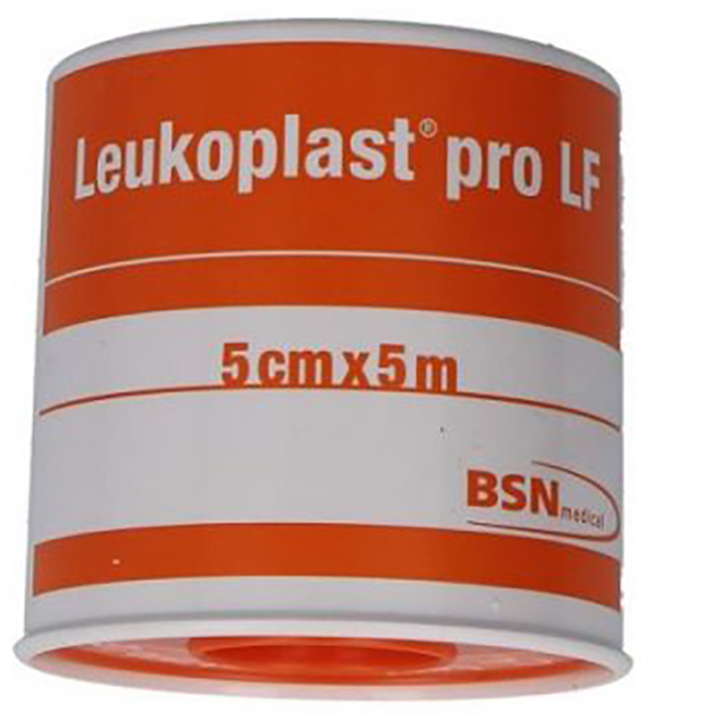 CEROTTO CHIRURGICO PER FISSAGGIO MEDICAZIONI LEUKOPLAST PRO LF SUPPORTO VISCOSA MASSA ADESIVA RESINA SINTETICA LANOLINA OSSIDO DI ZINCO CON LATTICE NATURALE 5X500CM - Speedyfarma.it
