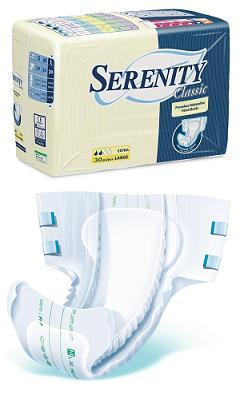 PANNOLONE PER INCONTINENZA SERENITY CLASSIC EXTRA TAGLIA SMALL 30 PEZZI - Speedyfarma.it