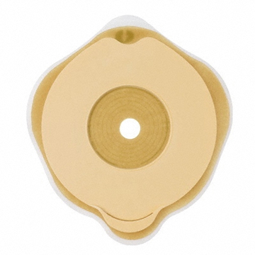 PLACCA PIANA FLEXIMA KEY 50 MM CON PROTETTORE CUTANEO IDROCOLLOIDALE E FLANGIA 5 PEZZI - Speedyfarma.it